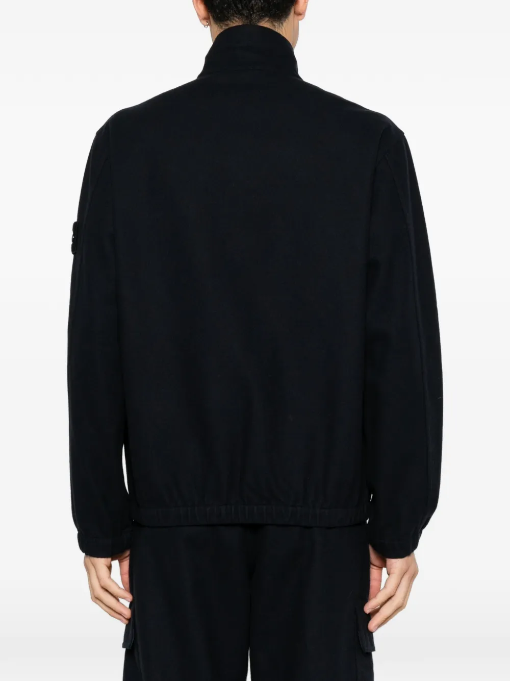 Stone Island Jack met logopatch Blauw