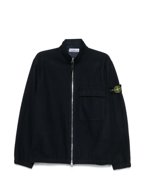 STONE  ジップアップジャケット ネイビー S Stone Island ジップアップ ジャケット | ブルー | FARFETCH JP