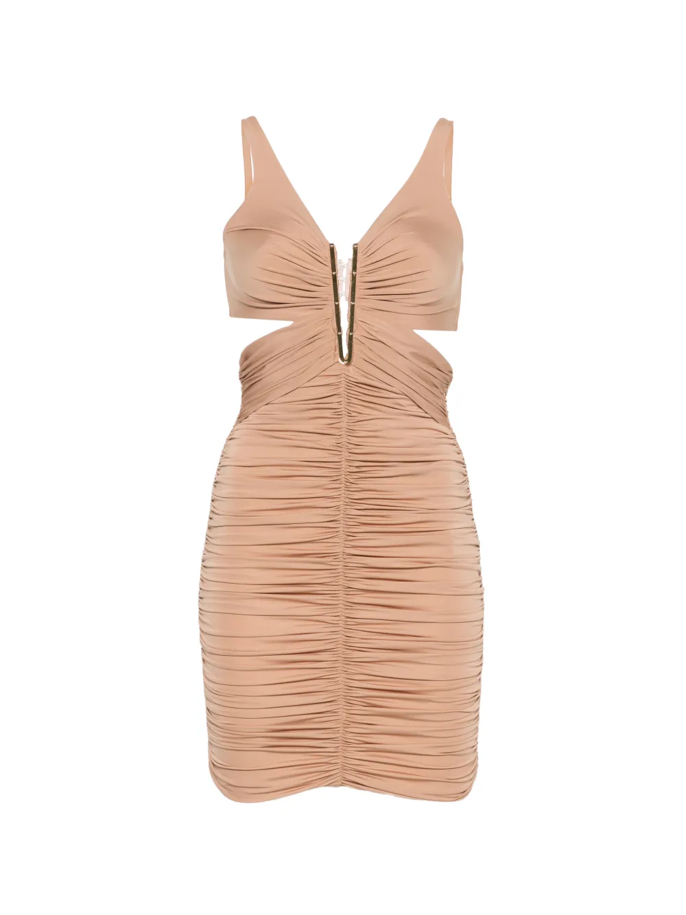 Elisabetta Franchi ruched cutout-detail mini dress