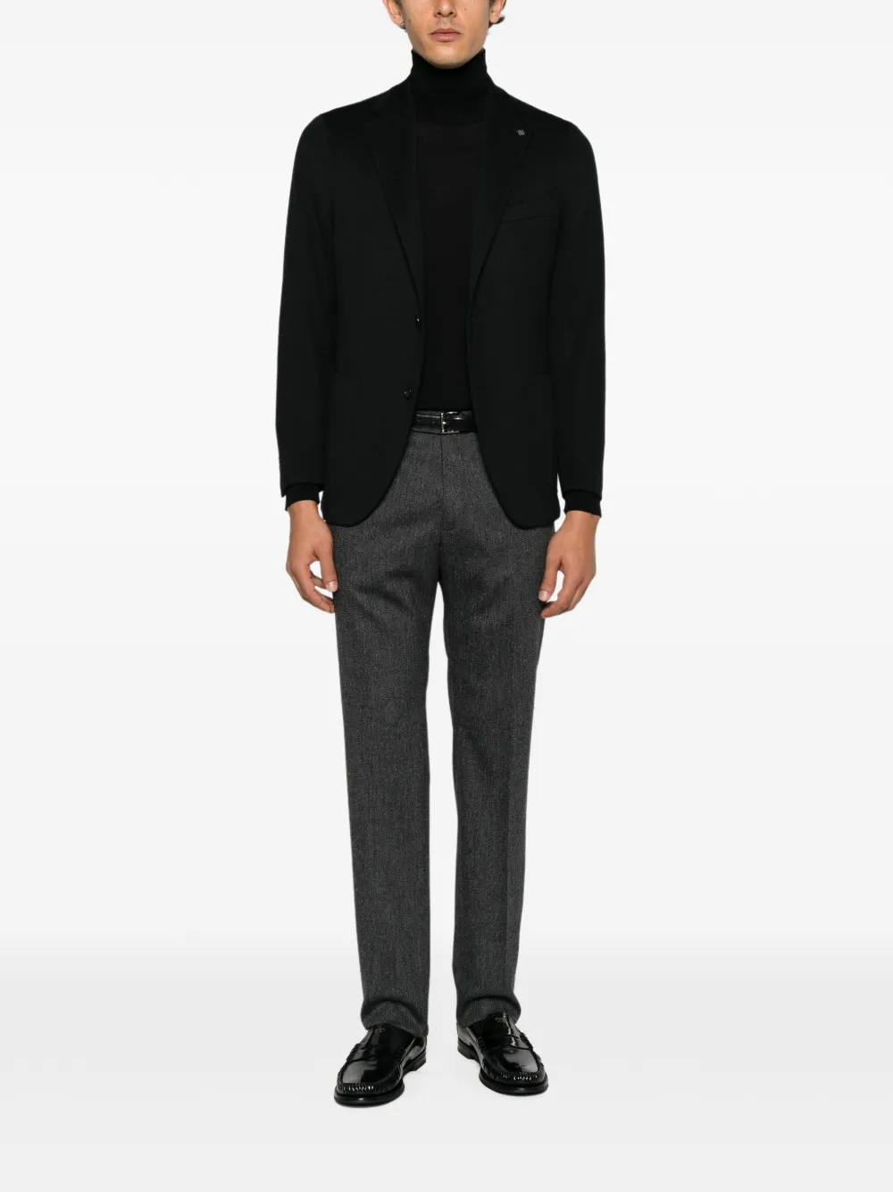 Tagliatore Blazer met gekerfde revers Zwart