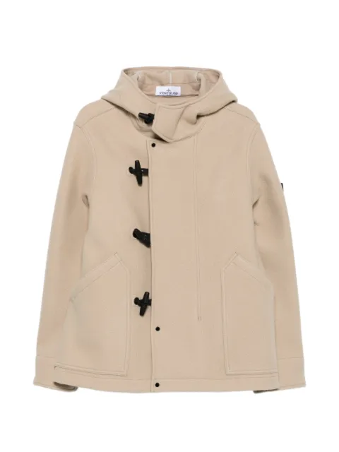 Stone Island toggle-fastening hooded jacket