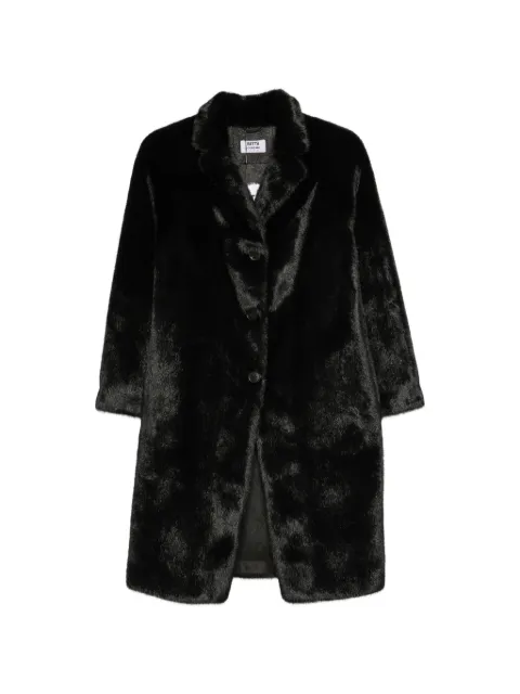 Betta Corradi faux-fur notch-lapel coat