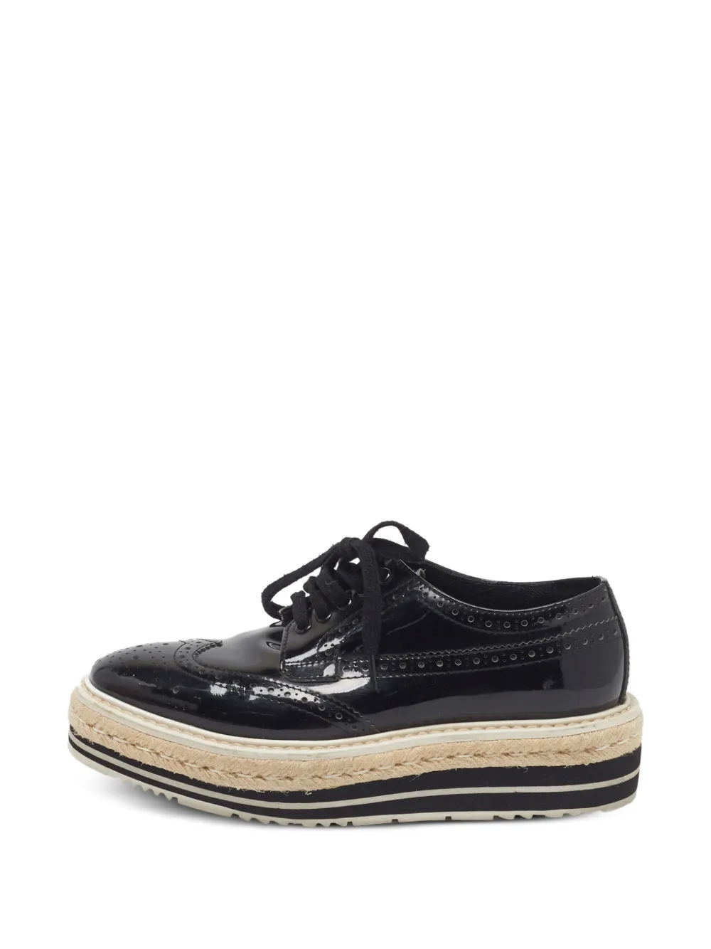 Prada Pre-Owned leather lace-up shoes - Nero