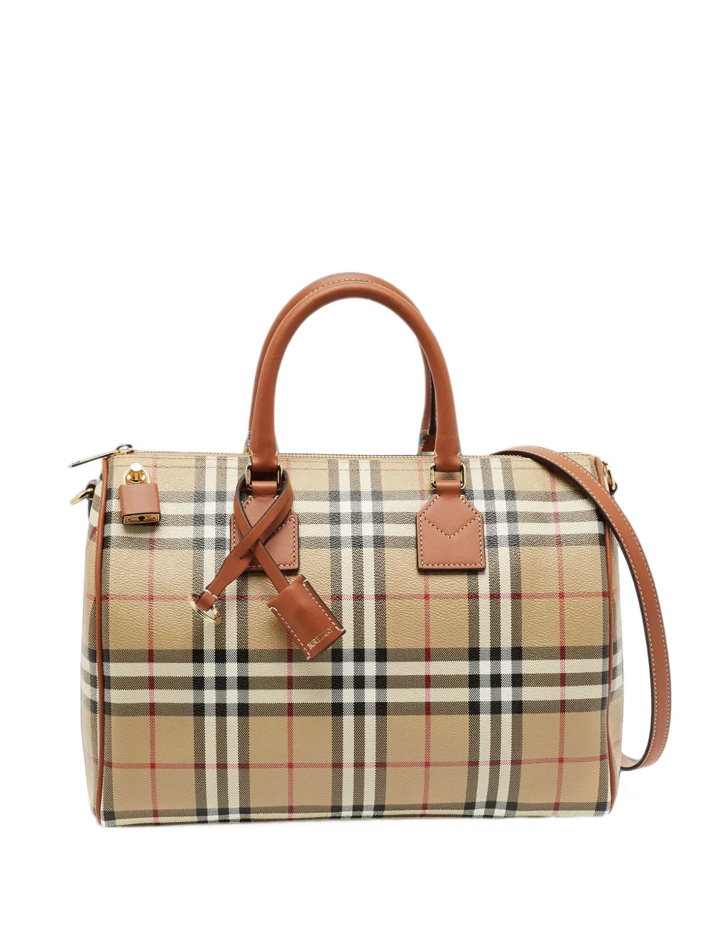 Burberry Pre-Owned Vintage Check bowling bag - Toni neutri
