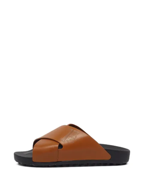 Tod's Vintage criss-cross flat sandals