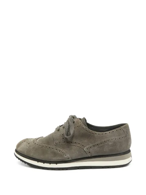 Prada Pre-Owned suede low-top sneakers