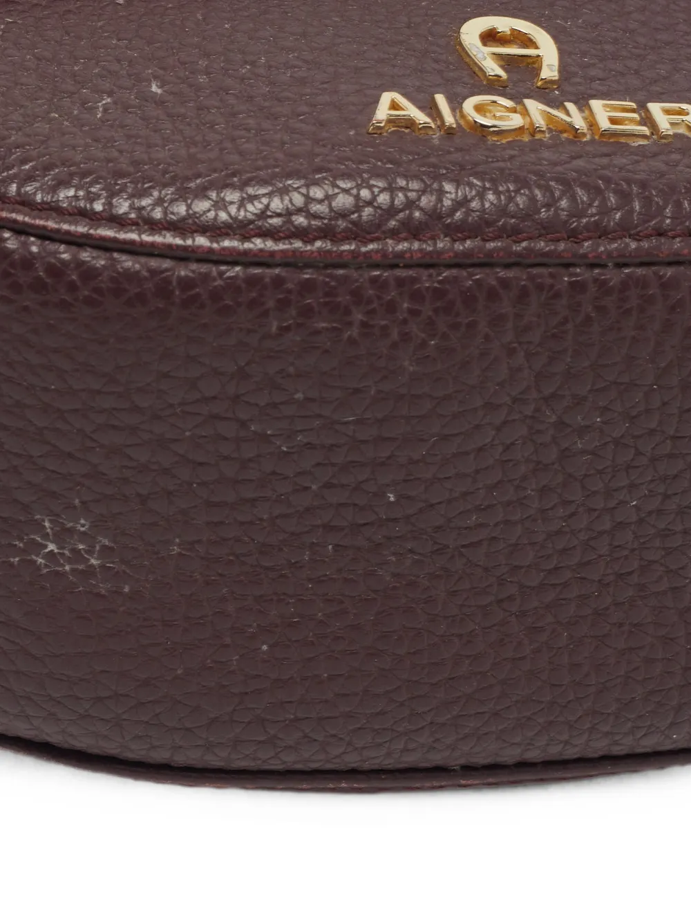 Aigner Vintage Mini-tas met draaislot Rood