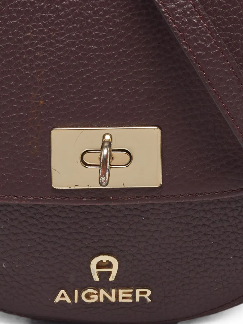Aigner Vintage Mini-tas met draaislot Rood
