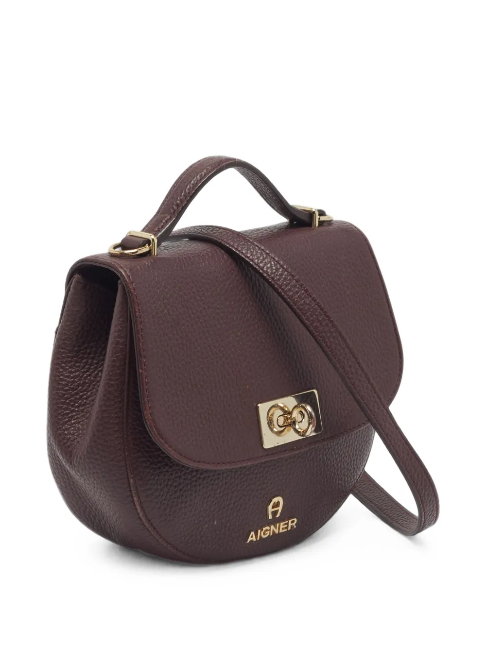 Aigner Vintage Mini-tas met draaislot Rood