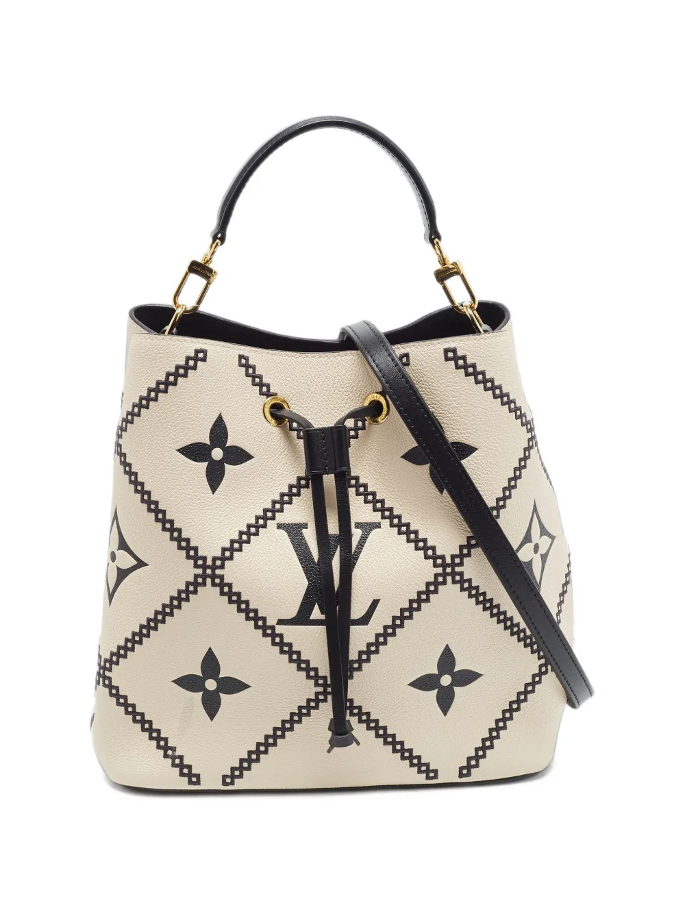 Louis Vuitton Pre-Owned MM NeoNoé Monogram Empreinte Broderies bucket bag - Toni neutri