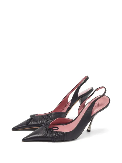 Blumarine Vintage bow-detail slingback pumps