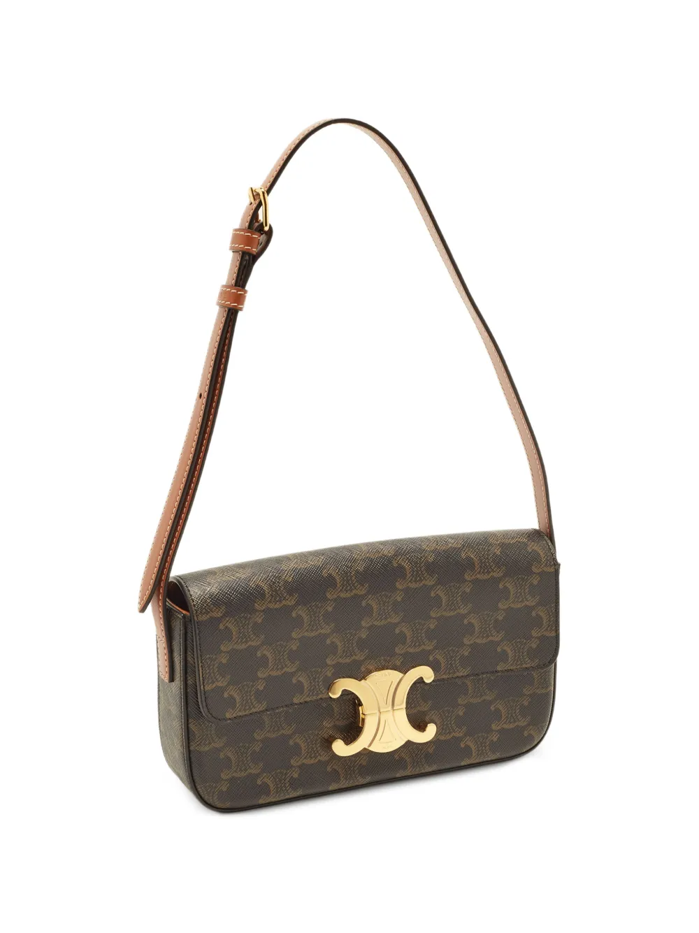 Celine Pre-Owned Claude Triomphe shoulder bag - Marrone