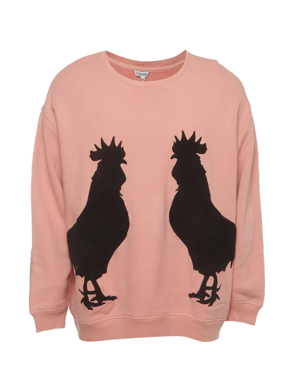 Loewe Pre-Owned rooster-embroidered sweatshirt - Rosa