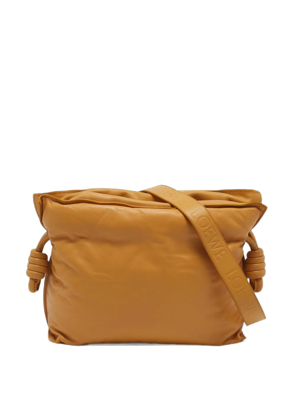 Loewe Pre-Owned Puffer Flamenco debossed-logo shoulder bag - Giallo