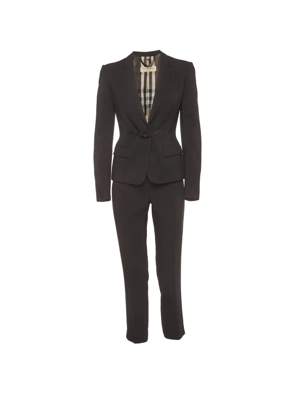 Burberry Pre-Owned belted suit - Schwarz