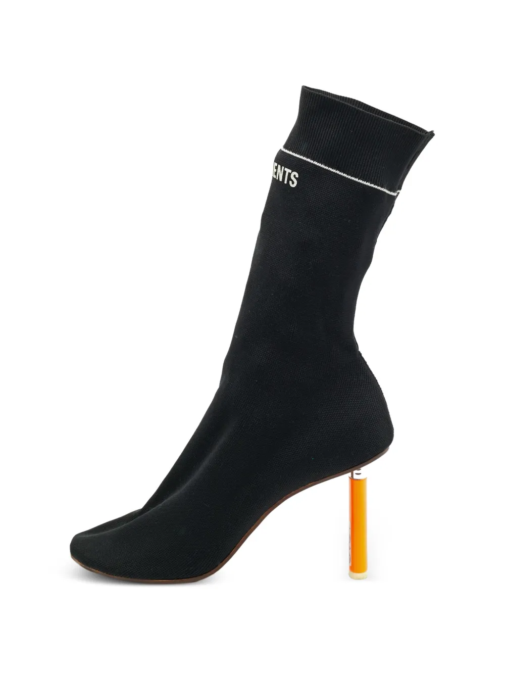 VETEMENTS Sock Runner logo-print boots - Nero