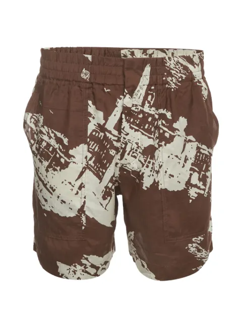 Bottega Veneta Pre-Owned bañador con estampado de postal