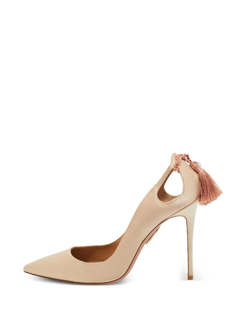 Aquazzura Forever Marilyn tassel-detail heeled pumps - Toni neutri