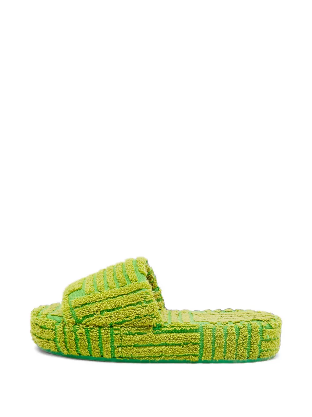 Bottega Veneta Pre-Owned Resort Sponge flat sandals - Verde