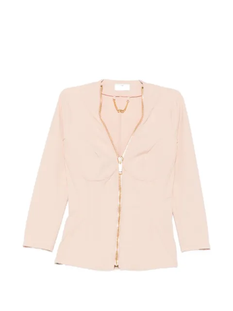 Elisabetta Franchi corset-style zip-up jacket