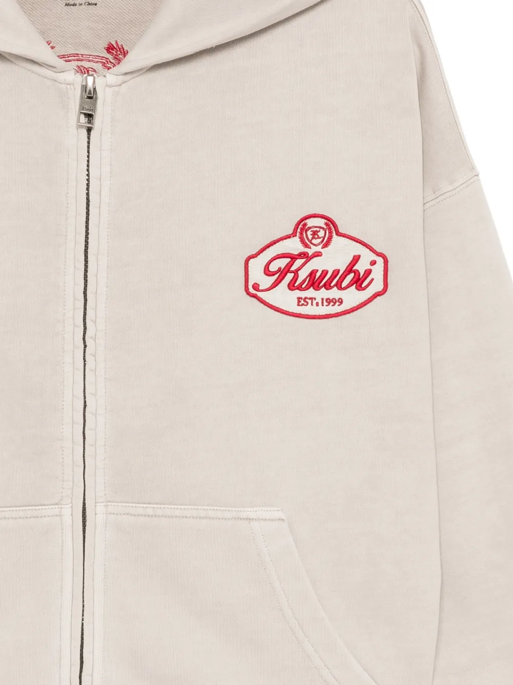 Ksubi Klasse Halen zip hoodie Grijs