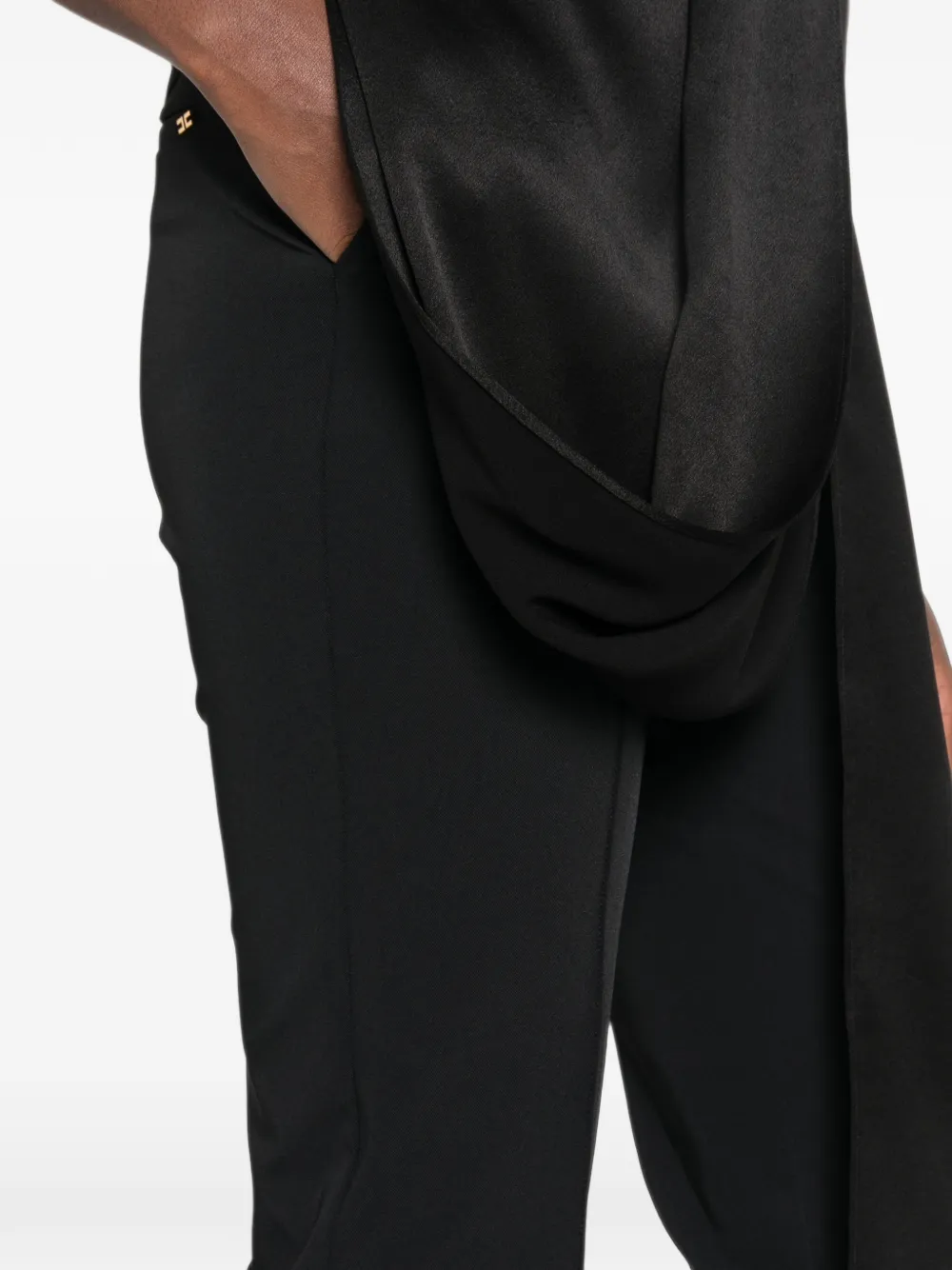 Elisabetta Franchi Geplooide broek Zwart