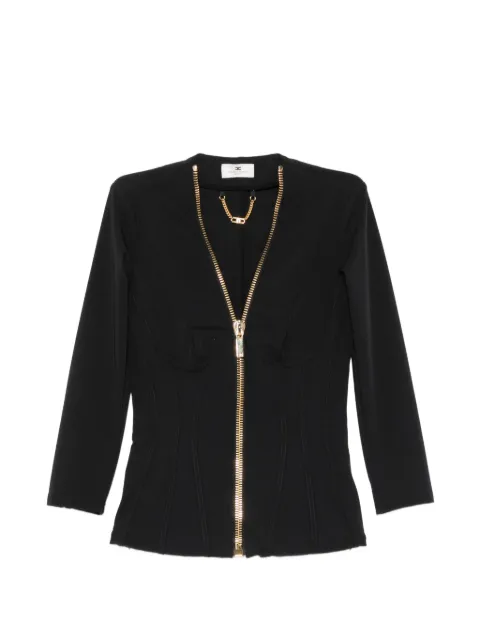 Elisabetta Franchi zip-up corset-style jacket