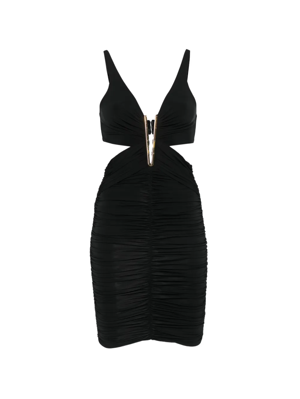 Elisabetta Franchi ruched cutout-detail mini dress