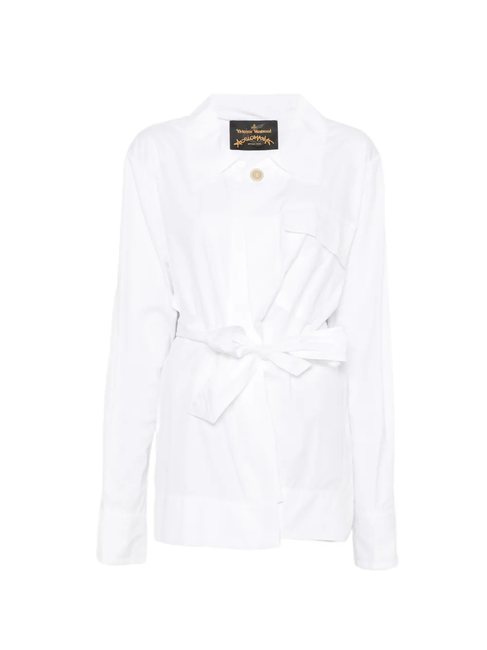 Vivienne Westwood Pre-Owned jupe portefeuille à taille ceinturée - Blanc