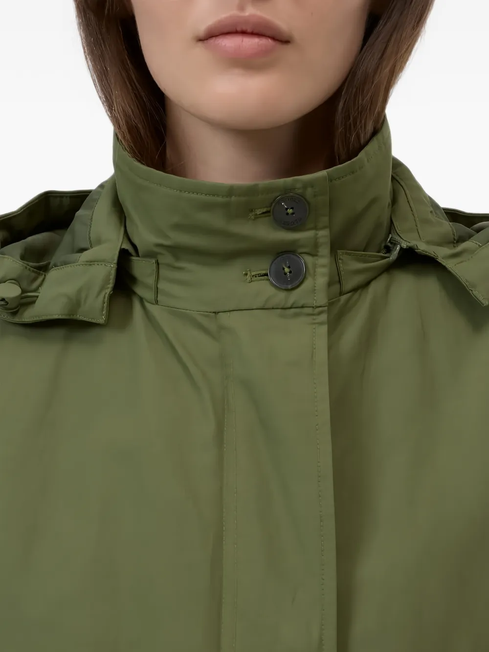Closed Parka met capuchon Groen
