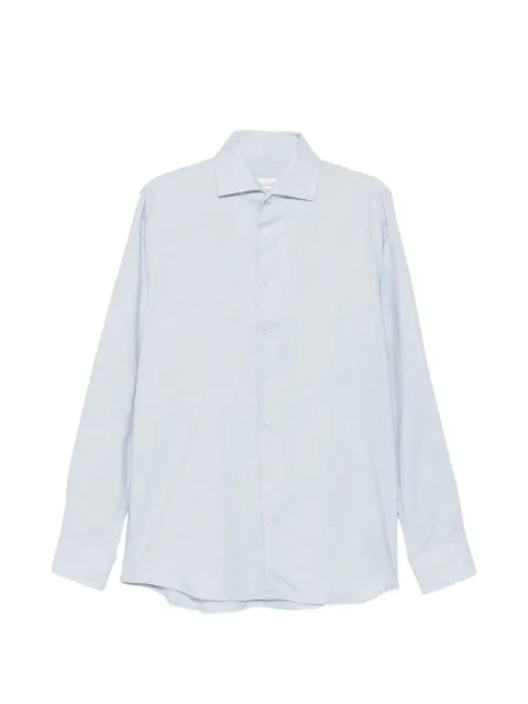 Profuomo spread-collar long-sleeve shirt