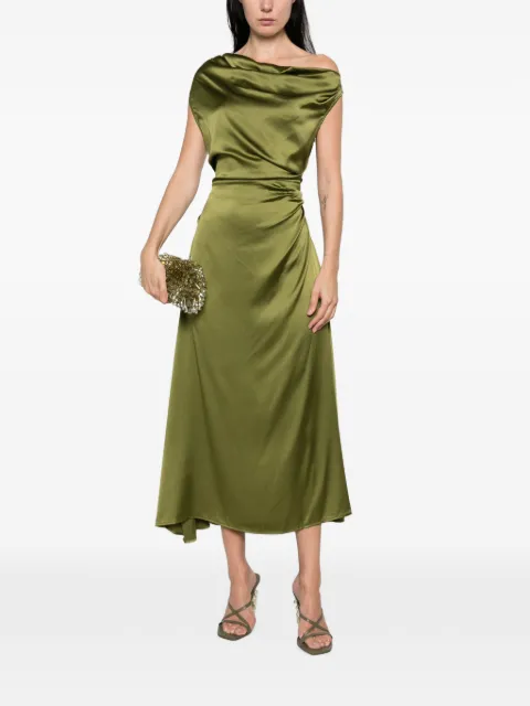 STAUD Phare off-shoulder draped dress