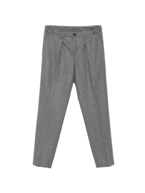 Profuomo pleated tapered trousers