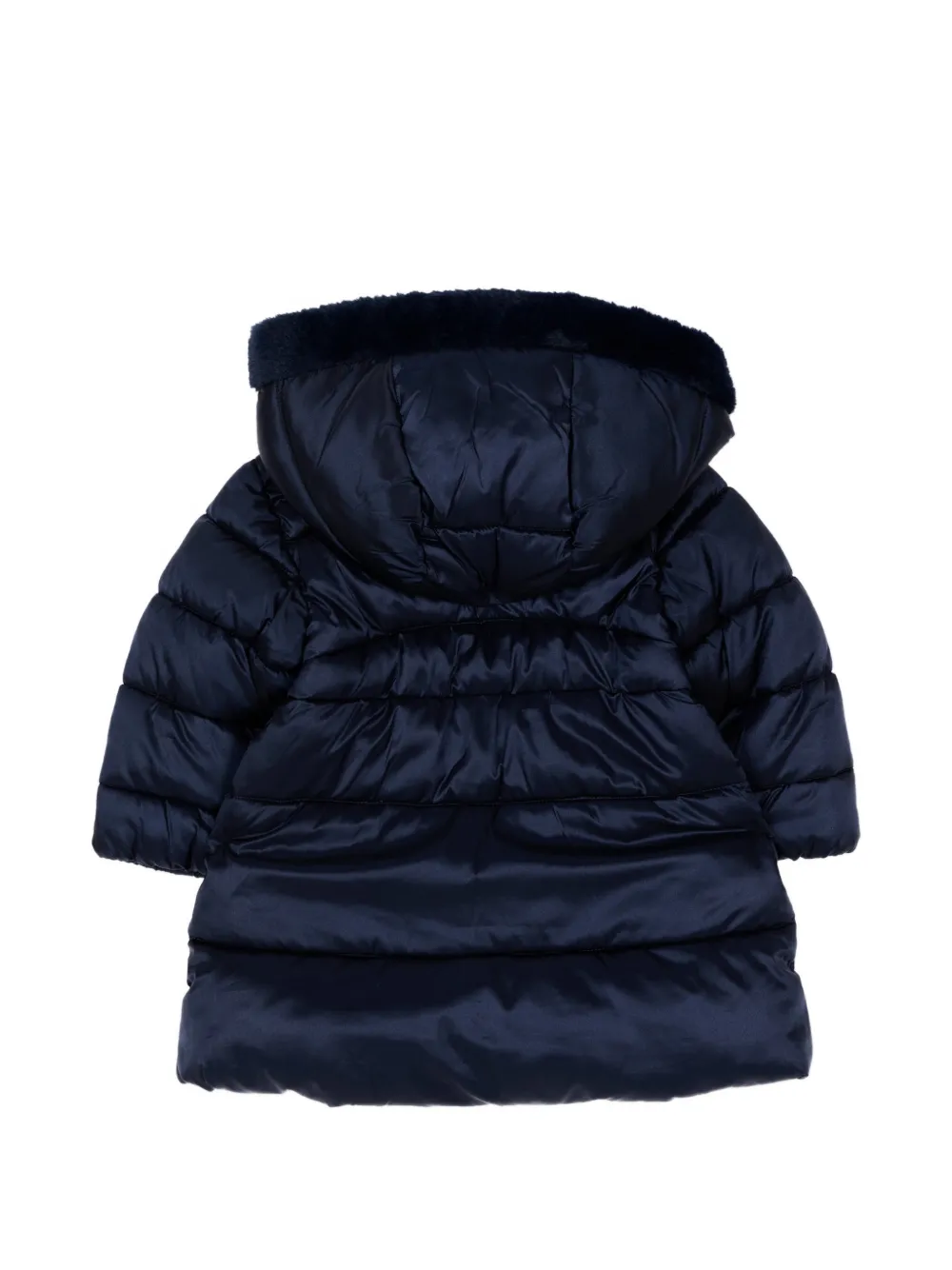 Mayoral Gewatteerd jack met afwerking van imitatiebont Blauw