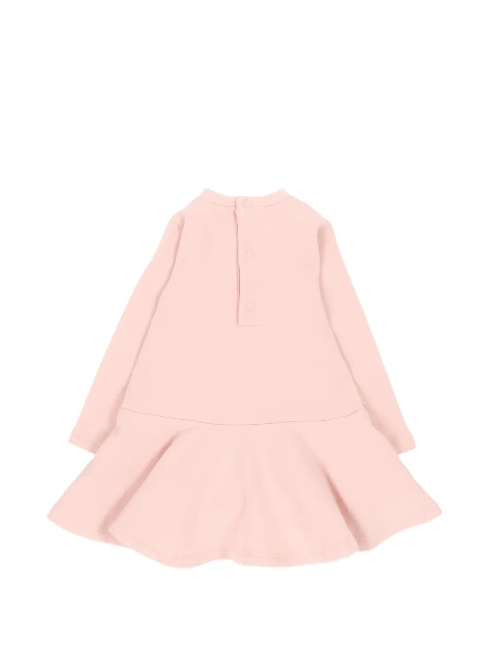 Mayoral Jurk met lange mouwen en lammy-effect en teddybeer-print Roze