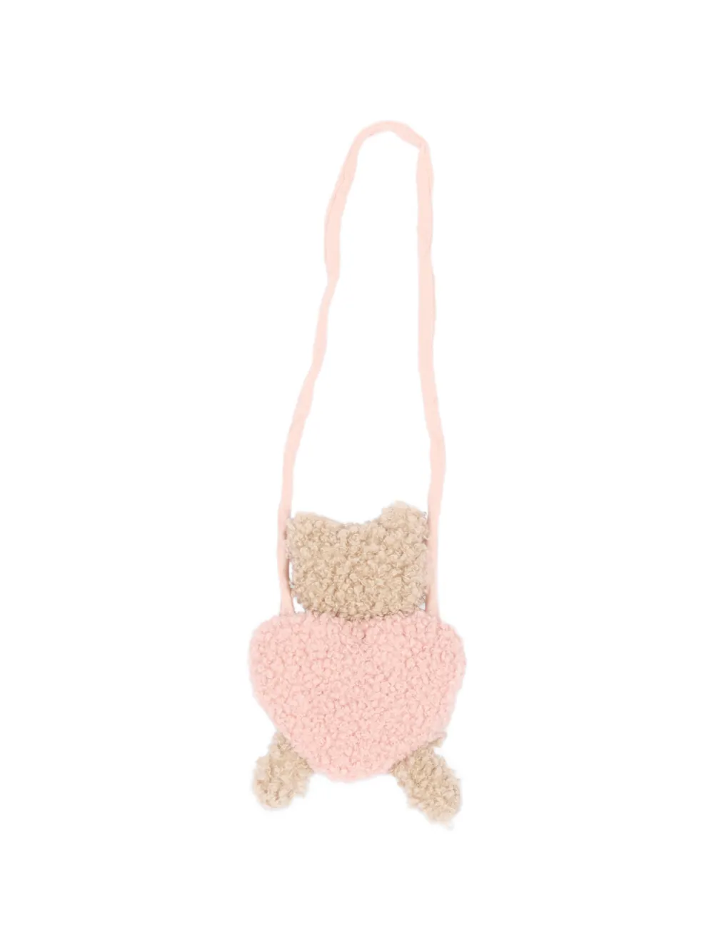 Mayoral Jurk met lange mouwen en lammy-effect en teddybeer-print Roze