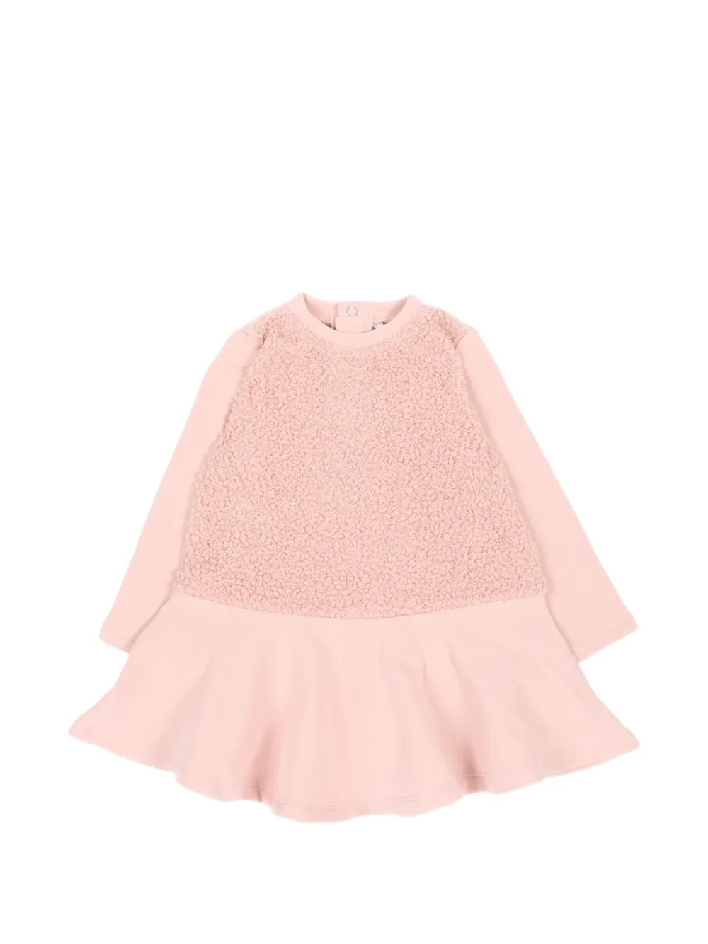 Mayoral Jurk met lange mouwen en lammy-effect en teddybeer-print Roze