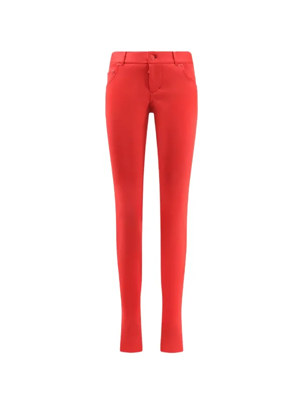 Gucci Stirrup-cuff Jersey Leggings in Red