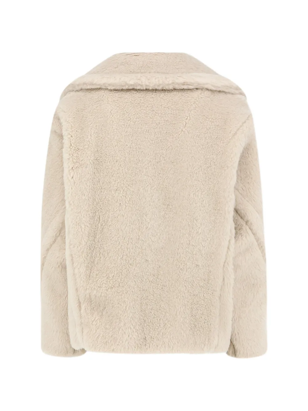 Max Mara Teddy jack met dubbele rij knopen Beige