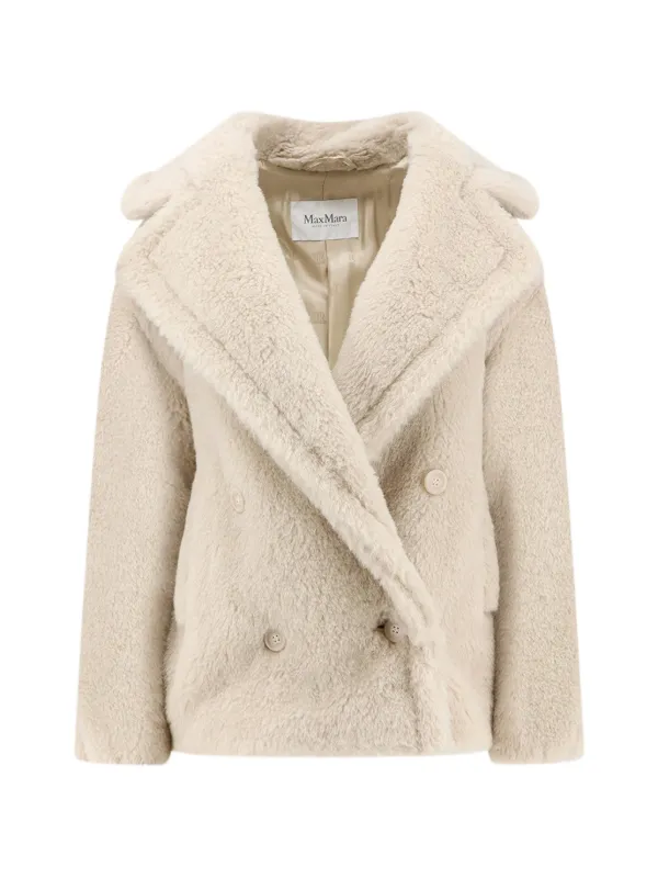 Max Mara Teddy フェイクファー ダブルジャケット | ニュートラル