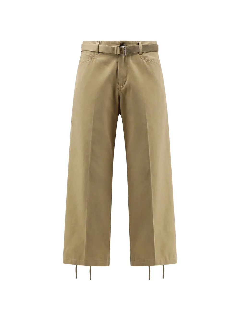 Sacai Belted drawstring-hem Trousers | ニュートラル | FARFETCH JP