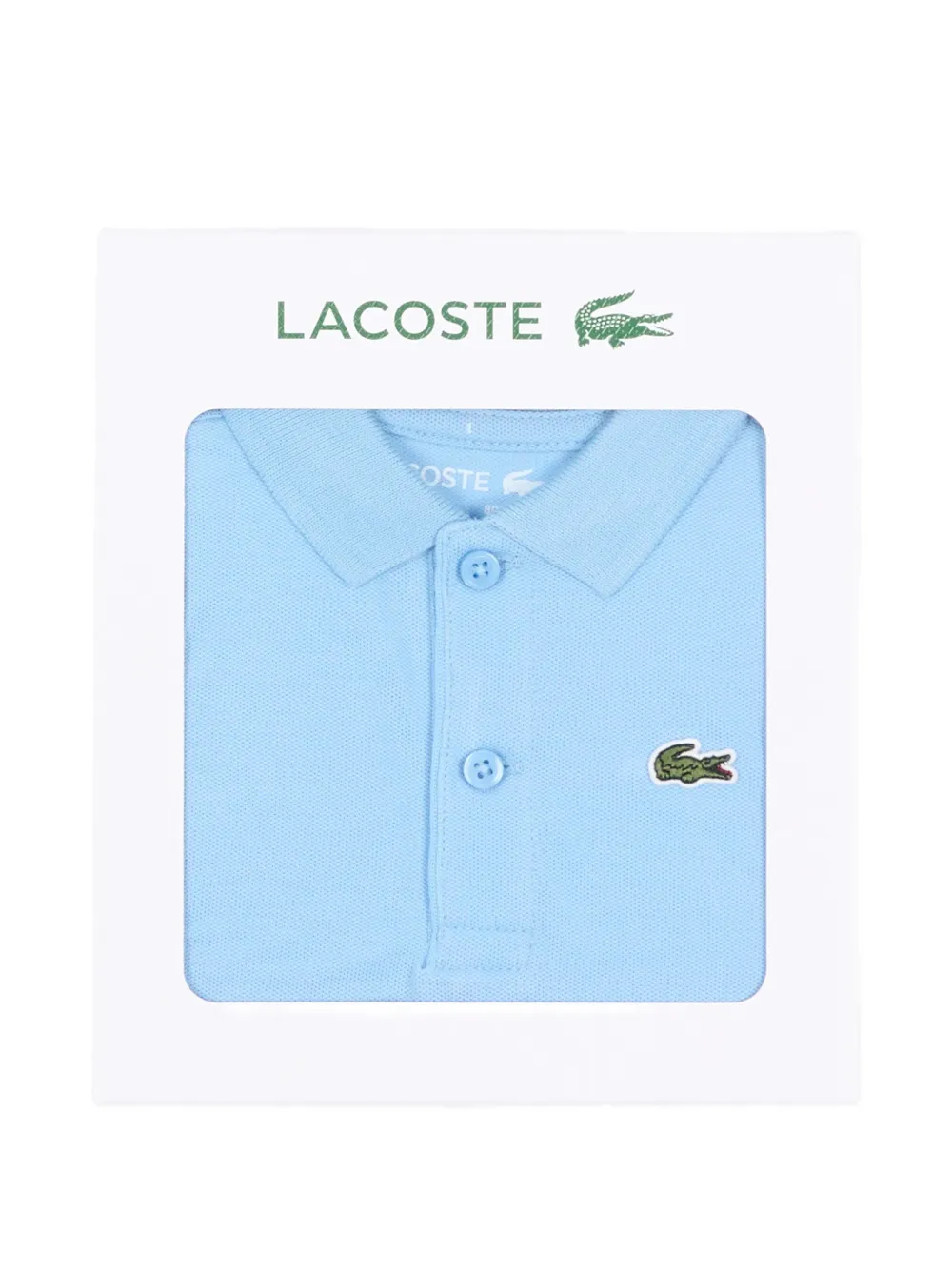 Lacoste Kids logo-patch piqué body Blauw