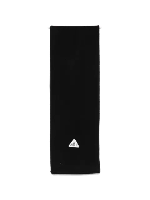 AIN AMOR logo-patch button-fastening scarf