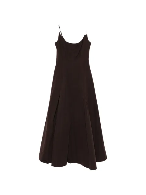 STAUD Jill panneled flared dress
