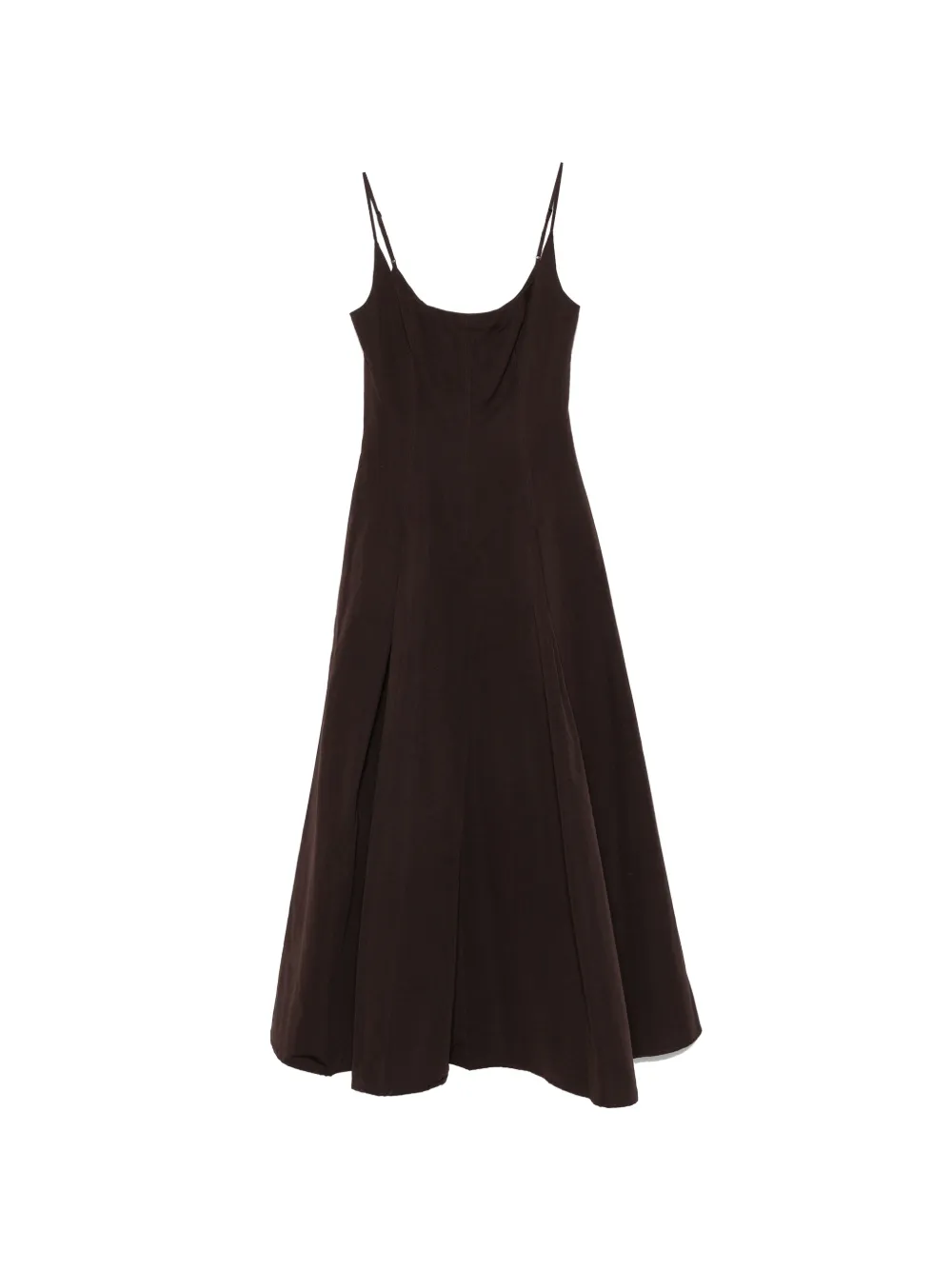 STAUD Jill panneled flared dress