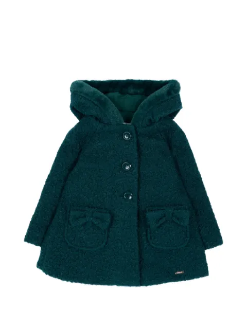 Mayoral Cappotto con cappuccio e rifiniture in pelliccia sintetica