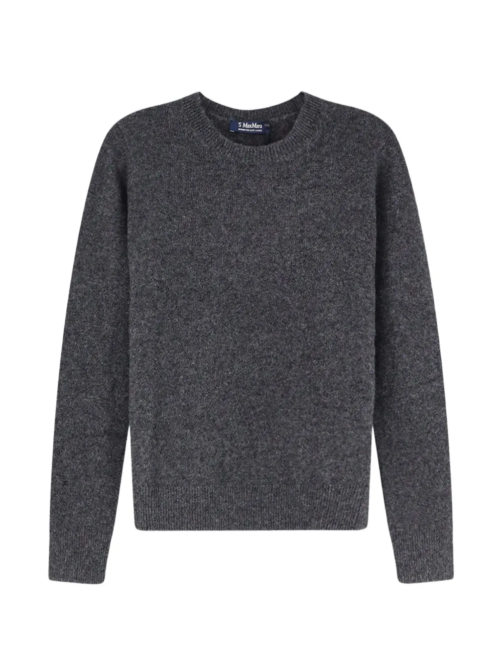 'S Max Mara logo-embroidered elbow-patch sweater - Grigio