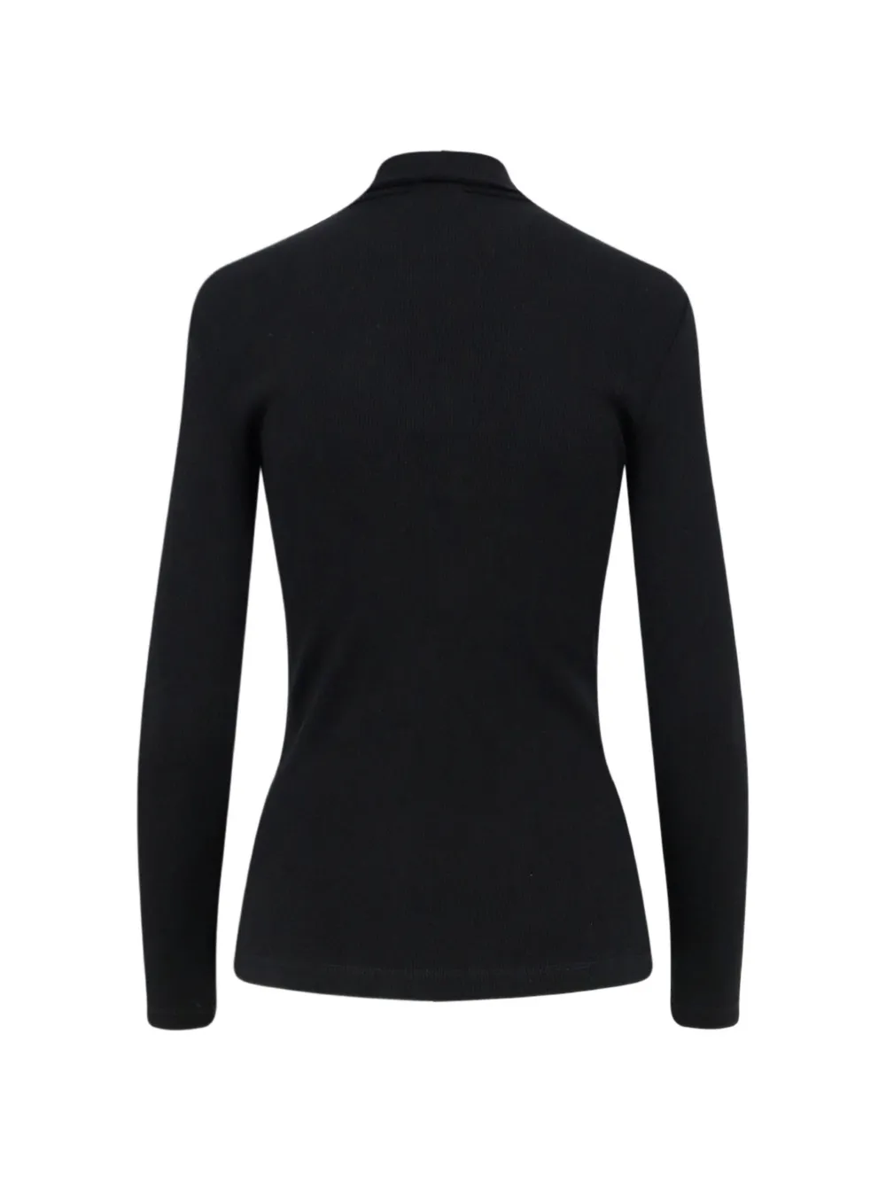 Max Mara Coltrui met geborduurd logo Zwart