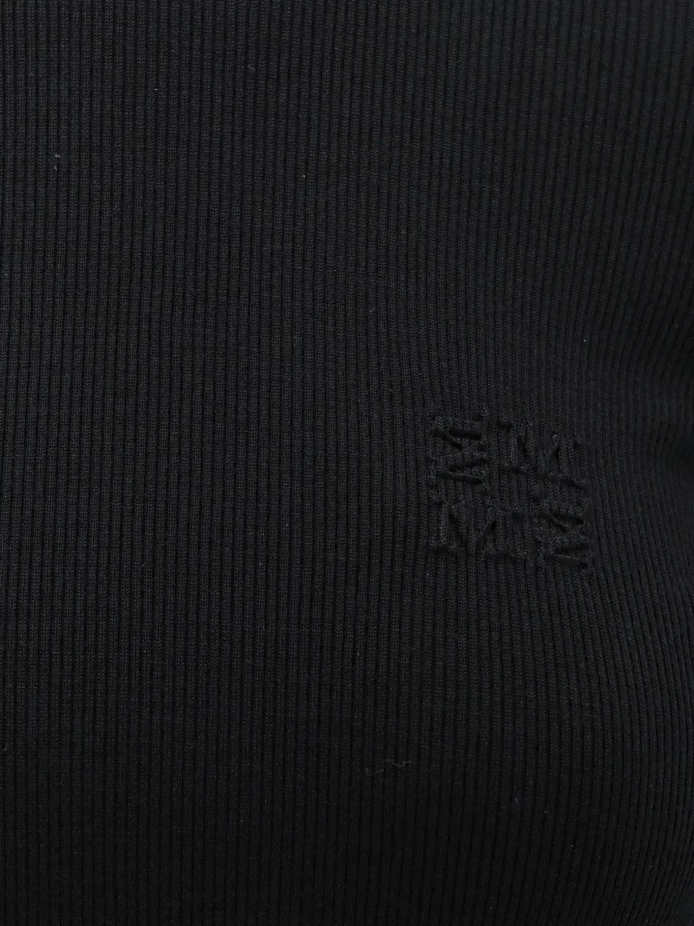 Max Mara Coltrui met geborduurd logo Zwart