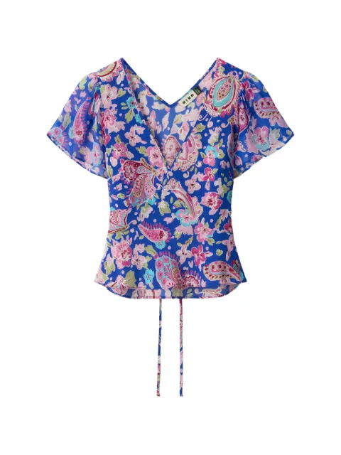Rixo Lania silk top